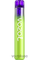 VOZOL NEON- 800 D8LBT279 VOAOL vape review تفاح الفراولة