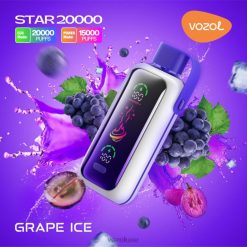 VOZOL STAR 20000 جليد العنب D04NJ9 | Vozol Vape Review